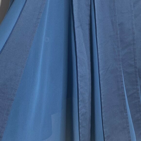 Anthropologie Moth Backstory‎ Dark Teal Pullover Sweater Pleated Back Size S - Picture 8 of 12